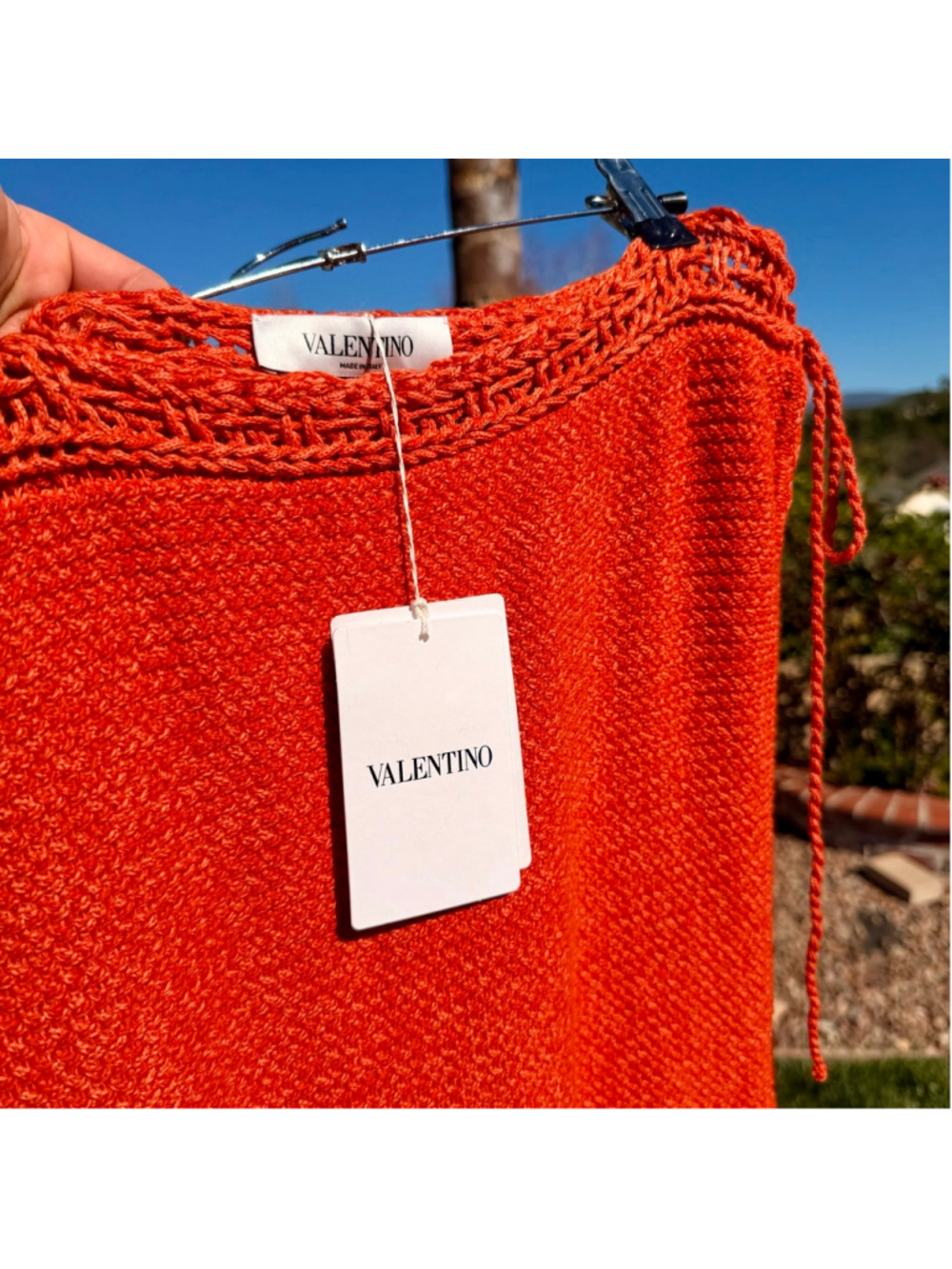 Valentino Garavani Wool Knit Midi Skirt Fluted Jacquard Size XS Fits Small NWT - Picture 6 of 10